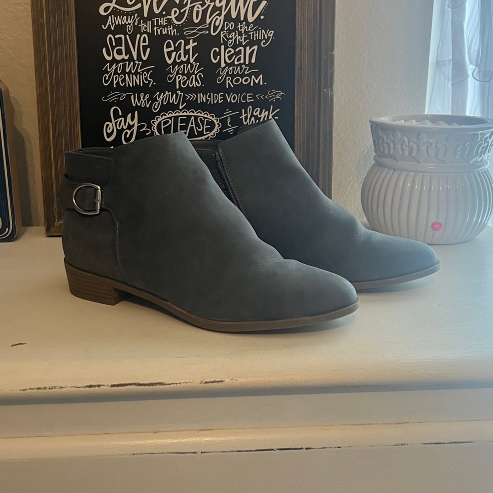 St. John's Bay Gray Ankle Boots